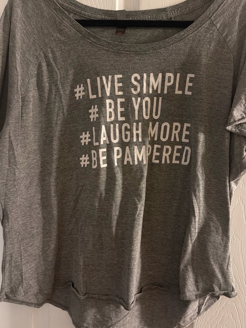Women’s Perfectly Posh Gray Short Sleeve Graphic Tee -